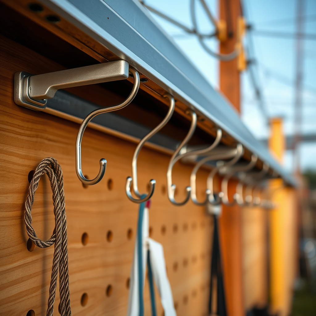 Choosing the Right Hooks - Hooks for organizing solar-powered gadget storage