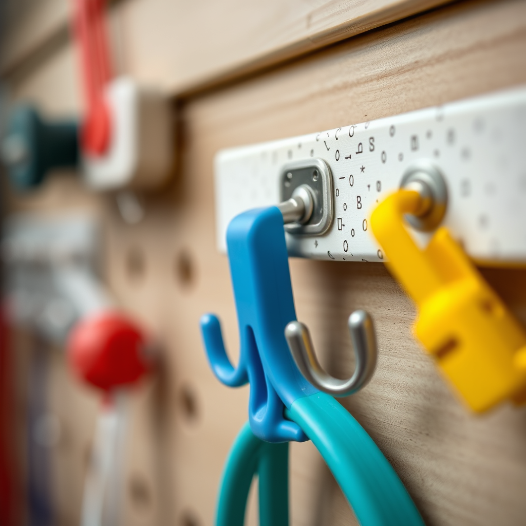 Creative Hook Storage Solutions - Hooks for organizing solar-powered gadget storage