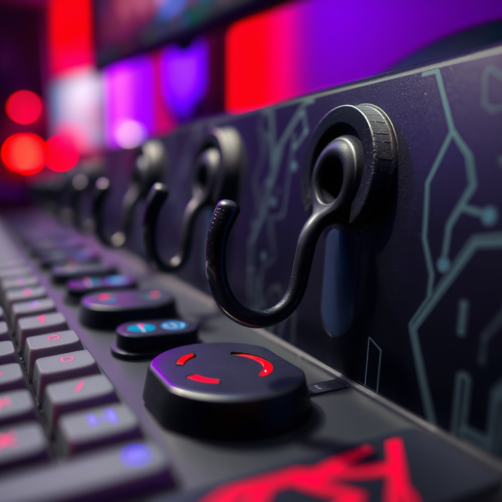 Creating Functional Zones - Hooks for securing intergalactic-themed gaming setups