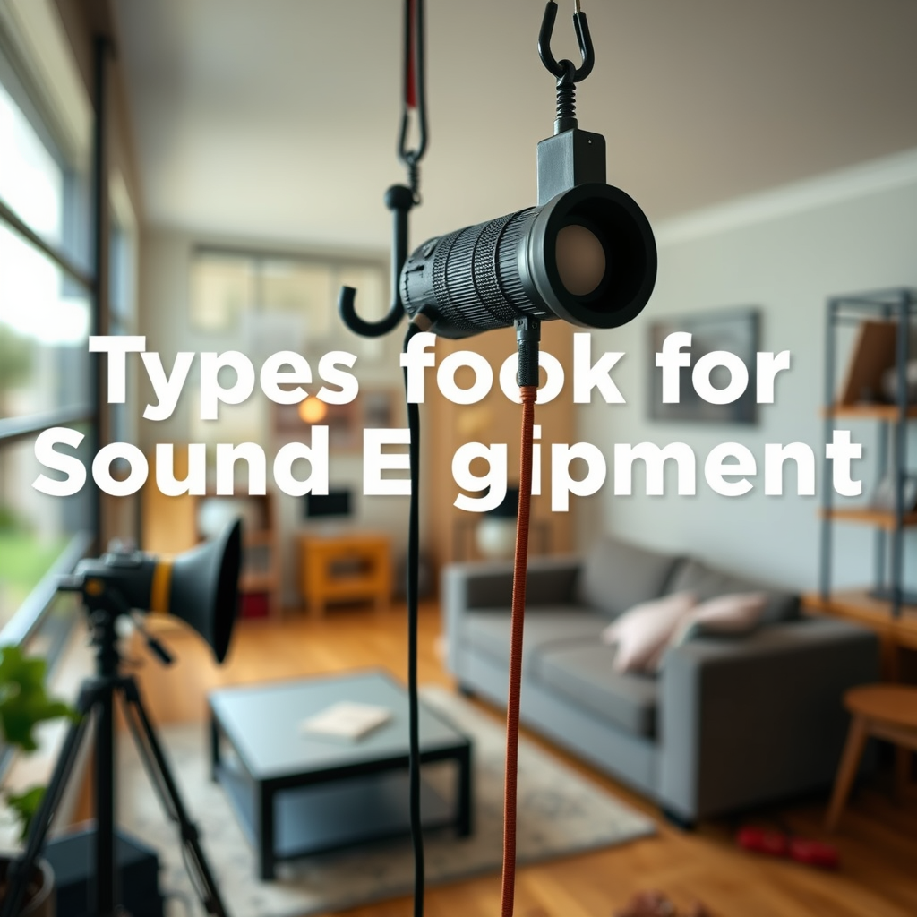 Types of Hooks for Sound Equipment - Hooks for storing haunted house sound effect equipment