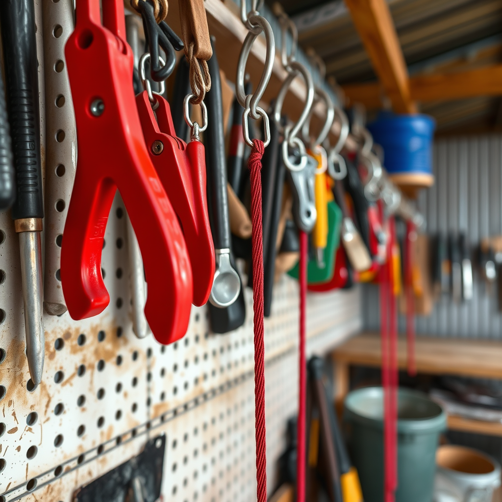 Understanding Intergalactic Farming Equipment - Hooks for storing intergalactic farming equipment